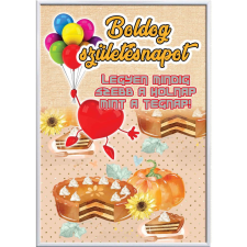  Falikép – Boldog Születésnapot, lufi szívvel (videóvetítő opcióval) grafika, keretezett kép
