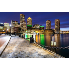  Falikép City45 Boston éjjel, 400 x 250 cm tapéta, díszléc és más dekoráció