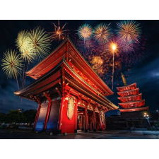  Falikép City60 Tokyo templom éjjel, 400 x 250 cm tapéta, díszléc és más dekoráció