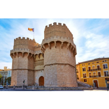  Falikép City93 Tower Torres de Serranos Valencia, 400 x 250 cm tapéta, díszléc és más dekoráció