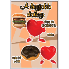  Falikép – Hamburger és süti (videóvetítő opcióval) grafika, keretezett kép
