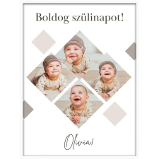  Falikép kollázs - BABA a te fotóidból (videóvetítő opcióval) grafika, keretezett kép