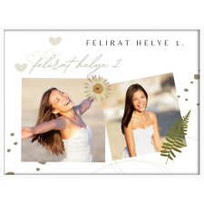  Falikép kollázs két fotóból (videóvetítő opcióval) grafika, keretezett kép