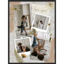  Falikép kollázs - LOVE a te fotóidból 5. (videóvetítő opcióval) grafika, keretezett kép