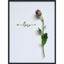  Falikép – Love virággal (videóvetítő opcióval) grafika, keretezett kép