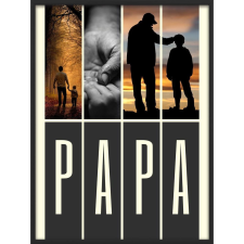  Falikép – PAPA saját fotóiddal (videóvetítő opcióval) grafika, keretezett kép
