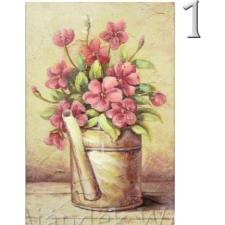  Falikép virág kannában 20x31cm 2féle 4229 - Falikép grafika, keretezett kép