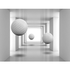  Falmatrica Alagút fehér golyókkal, 350 x 200 cm tapéta, díszléc és más dekoráció