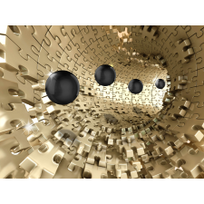  Falmatrica Alagút fekete golyókkal4, 350 x 200 cm tapéta, díszléc és más dekoráció