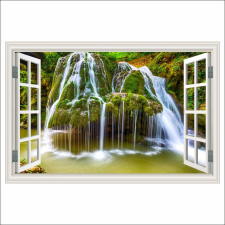  Falmatrica Bigar Waterfall Window Romániából, 300 x 200 cm tapéta, díszléc és más dekoráció