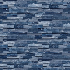  Falmatrica vékony kék kőfal, 250 x 200 cm tapéta, díszléc és más dekoráció