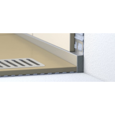 Falprofil Havos rozsdamentes acél szálcsiszolt 120 cm SPSTNRZK12120L élvédő, sín, szegélyelem