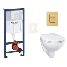  Falra akasztható WC szett világos falakhoz / falra szerelhető Grohe Bau Ceramic SIKOGRSBAUSCGN0 szaniter