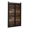  Falra szerelhető harmonikaajtó QUDIO M1  fekete + Old Style 100