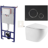  Falra szerelhető WC garnitúra világos falakhoz / fal előtti SAT SIKOSSTOR6778K