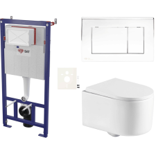  Falra szerelhető WC garnitúra világos falakhoz / fal előtti SAT SIKOSSTOR7221K építőanyag