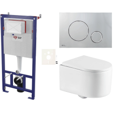  Falra szerelhető WC készlet világos falakhoz / fal előtti SAT SIKOSSREX7271K építőanyag