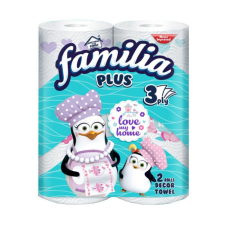 Familia Plus Konyhai törlőkendő Dekor, 3 rétegű (2 db/cs) papírárú, csomagoló és tárolóeszköz