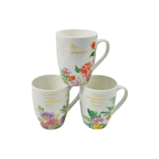  Family bögre 8x10cm 200ml virágos 3f. bögrék, csészék