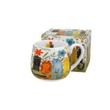  family bögre hordó porcelán 430ml "garden felines" bögrék, csészék