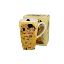family bögre szögletes porcelán 650ml klimt kiss ekrü bögrék, csészék