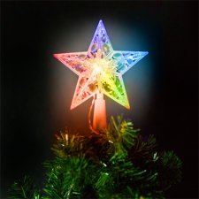 FAMILY CHRISTMAS 58034 led csillag csúcsdísz karácsonyfadísz