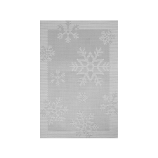 FAMILY CHRISTMAS Karácsonyi tányéralátét - 45 x 30 cm - ezüst karácsonyi dekoráció