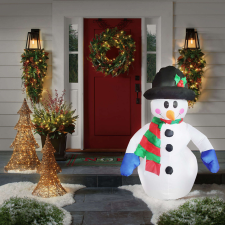 FAMILY CHRISTMAS Phenom deco kültéri Felfújható hóember - 120 cm - IP44 - 1 LED - hálózati - 58060M karácsonyi fel... karácsonyi dekoráció