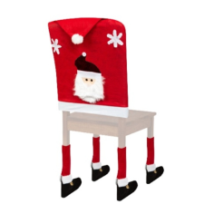 FAMILY CHRISTMAS Székhuzat mikulás piros/fehér lakástextília