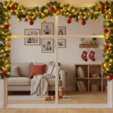 Family Fenyő girland - zöld - 270 cm - PET, 56451 dekoráció