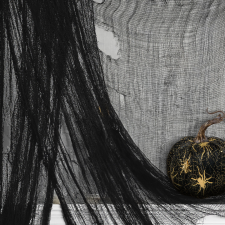 Family Halloween-i függöny - fekete, szövet - 180 x 75 cm (56547A) lakástextília