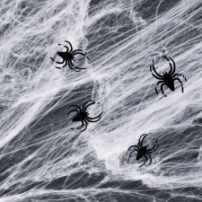  Family Halloween Pókháló és pók - fehérs - 4-5 m² (56510C) dekoráció