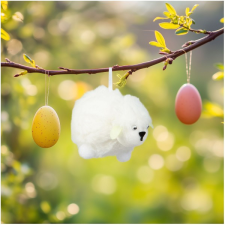 Family Húsvéti dekoráció, bárány, 10,5 x 8 cm, fehér, CMK-7855 dekoráció