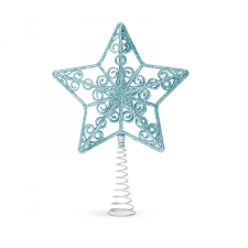 Family Karácsonyfa csúcsdísz - csillag alakú - 20 x 15 cm - világoskék karácsonyfadísz