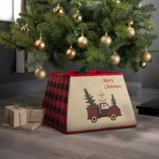 Family Karácsonyfatalp takaró - autós - 55 x 26 cm karácsonyi textilia