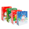 Family Karácsonyi ajándéktasak - papír - 265 x 127 x 330 mm - 4 féle / csomag - 12 db / csomag