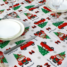 Family Karácsonyi asztalterítő - flanel - 132 x 178 cm GLO-58652B lakástextília