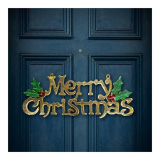 Family Karácsonyi dekor - "Merry Christmas" felirat - 50 x 18 cm karácsonyi dekoráció