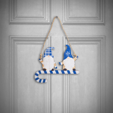  Family Karácsonyi dekoráció - fa, kék manó - 15 cm karácsonyi dekoráció