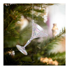 Family Karácsonyi dísz - irizáló, akril kehely - 65 x 92 mm karácsonyfadísz