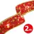 Family Karácsonyi LED-es szalag - piros - 2 m x 5 cm - 2 x AA (58933A)