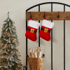 Family Karácsonyi mini mikulás csizma akasztóval - 17 x 12 cm