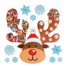Family Karácsonyi öntapadós falmatrica - adventi kalendárium karácsonyi dekoráció