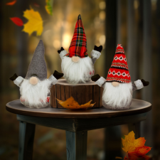 Family Karácsonyi skandináv manó - 20 x 8,5 x 25 cm - 3 féle karácsonyi dekoráció