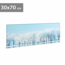 Family LED-es fali hangulatkép - téli táj (2 x AA, 70 x 30 cm) grafika, keretezett kép