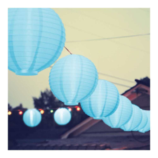 Family LED-es lampion - 1 LED - kék - 2 x AAA kültéri világítás