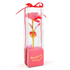 Family LED-es világító művirág dekoráció, rózsa, piros, DA01198 dekoráció