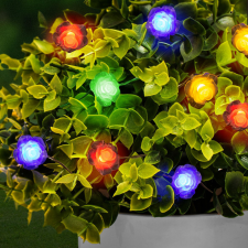 Family LED szolár fényfüzér - virág - 2,3 m - 20 LED - színes 58218B kültéri világítás