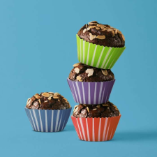 Family Muffin papír szett - csíkos - 100 db / csomag - (57168A) konyhai eszköz