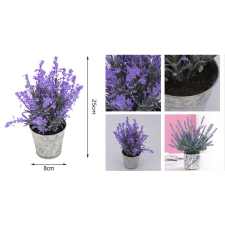  Family művirág levendula cserepes 25x8cm kerti tárolás
